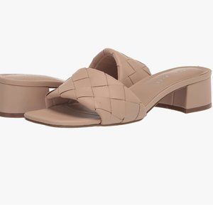 Marc Fisher Casara slide braided sandals nude beige